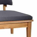 Garden Bench 2 pcs Brown Solid Teak wood 42006399