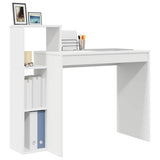 Desk with Shelf White 100 x 40 x 90 cm Engineered Wood 869314