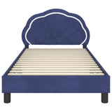 Children's Bed Frame with Headboard Police Blue 90 x 200 cm 42010928