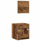 2 Piece Bathroom Furniture Set Old Wood Engineered Wood 862036