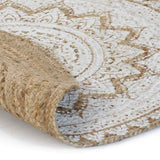 Area Rug Braided Jute Printed 180 cm Round 343587