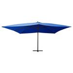 Cantilever Garden Parasol with Wooden Pole 400x300 cm Azure Blue 318435