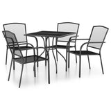 Garden Dining Set Anthracite Steel 3187966