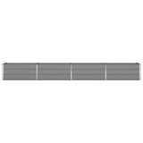 Planter Light Grey 385 x 50 x 45 cm Galvanised Steel 42018156