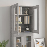 Hanging Wall Cabinet Grey Sonoma 69.5x34x90 cm 817388