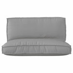 Pallet Cushion Set 2 pcs Grey 120 x 80 x 12 cm Oxford fabric 3329080