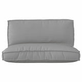 Pallet Cushion Set 2 pcs Grey 120 x 80 x 12 cm Oxford fabric 3329080