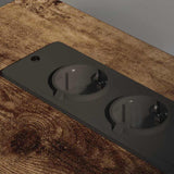 Cabinet with Charging Station Smoked Oak 61 x 46 x 67 cm 859832