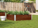 Garden Planter Brown 100x100 cm Solid Wood Pine 3295402