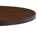 Bistro Table Dark Brown 80 cm MDF 286425