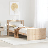 Bed Frame with Headboard without Mattress 100x200 cm 3306017