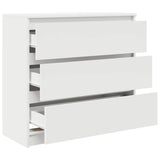 Sideboard White 80x35x76 cm Engineered Wood 861733