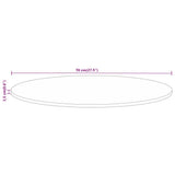 Table Top 70x1.5 cm Round Solid Wood Rough Mango 370009