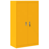 Storage Cabinet Mustard Yellow 80 x 40 x140 cm Steel 3406181