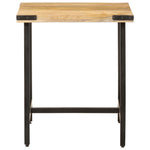 ZNTS Side Table 45x45x50 cm Solid Wood Mango and Iron 372734