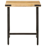Side Table 45x45x50 cm Solid Wood Mango and Iron 372734