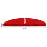 Self-adhesive Stair Mats 15 pcs Red 80 x 24.5 x 3.5 cm 42038658