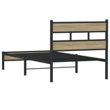 Bed Frame without Mattress Sonoma Oak 90x200 cm Engineered Wood 4017247