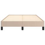 Bed Frame without Mattress Cappuccino 120x190 cm Small Double Faux Leather 379501