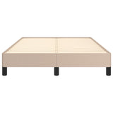 Bed Frame without Mattress Cappuccino 120x190 cm Small Double Faux Leather 379501