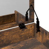 Dressing Table and Stool Smoked Oak 60x40x113.5 cm 848217