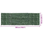 Balcony Screen with Dark Green Leaves 500x150 cm 315493