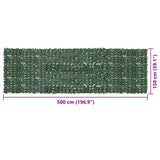Balcony Screen with Dark Green Leaves 500x150 cm 315493