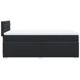 Box Spring Bed with Mattress Black 90x190 cm Faux Leather 3286100