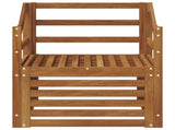 Outdoor Sofa Solid Acacia Wood Natural 3436369