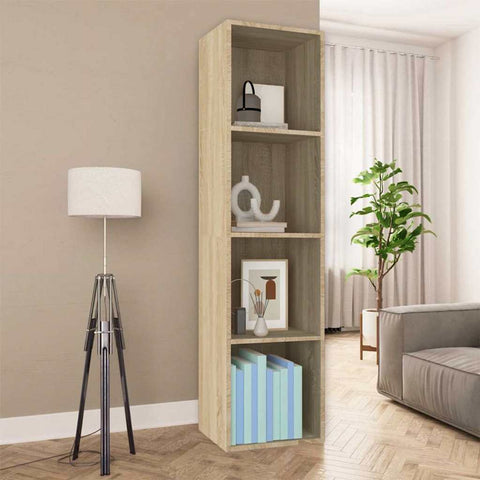 Book Cabinet/TV Cabinet Sonoma Oak 36x30x143 cm Engineered Wood 800147