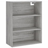 Highboard Grey Sonoma 69,5x34x180 cm Engineered Wood 3189491