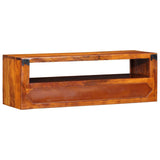 Wall-mounted TV Cabinet Multicolour 90x30x30 Solid Wood Acacia 4016504