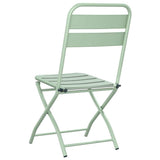 Garden Folding Chair Folding 2 pcs Light Mint 42 x 52 x82cm 42002940