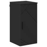 Bathroom Cabinet Wall-mounted with Door Black 30 x 31.5 x 61 cm 883345