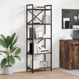 Bookshelf Smoked Oak 56 x 34 x 171 cm Engineered Wood 883864