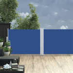 Retractable Side Awning Blue 100x1000 cm 48476