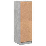 Highboard with Glass Doors Concrete Grey 35x37x109 cm 836388