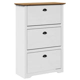 Shoe Rack BODO White and Brown 80x35x118 cm 4016882