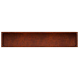 Garden Planter Rusty 100 x 20 x 20 cm Weathering Steel 8005188
