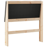 Upholstered Headboard Taupe 100 cm Solid Pine Wood 879302