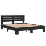 Bed Frame without Mattress Black 150x200 cm King Size 3280142