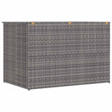 Garden Storage Box Grey 150x100x100 cm Poly Rattan 46467