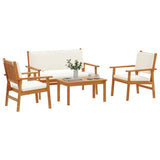 Garden Sofa Set 4 pcs Brown 75 x 45 x 38cm Solid Acacia wood 3325227