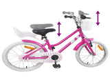 Kids Bike 18 Inches for 5-7 Years Old Dark Pink 42009228