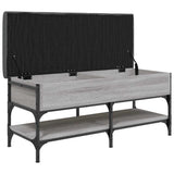 Shoe Bench Grey Sonoma 102x42x45 cm Engineered Wood 835200