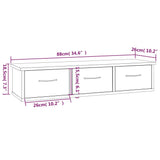 Wall Cabinet Grey Sonoma 88x26x18,5 cm Engineered Wood 815082