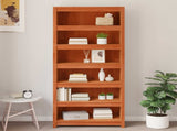 Book Cabinet Wax Brown 80 x 35 x 183 cm Solid Pine Wood 869976