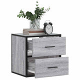 ZNTS Wall-mounted Bedside Cabinet Grey Sonoma 40x31x39.5 cm 848730