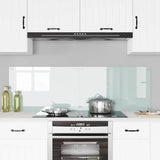 Kitchen Backsplash 2 pcs White 80 x 50 cm Tempered Glass 3415522