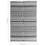 Outdoor Rug ARAKIL Black 190x290 cm PP 316924